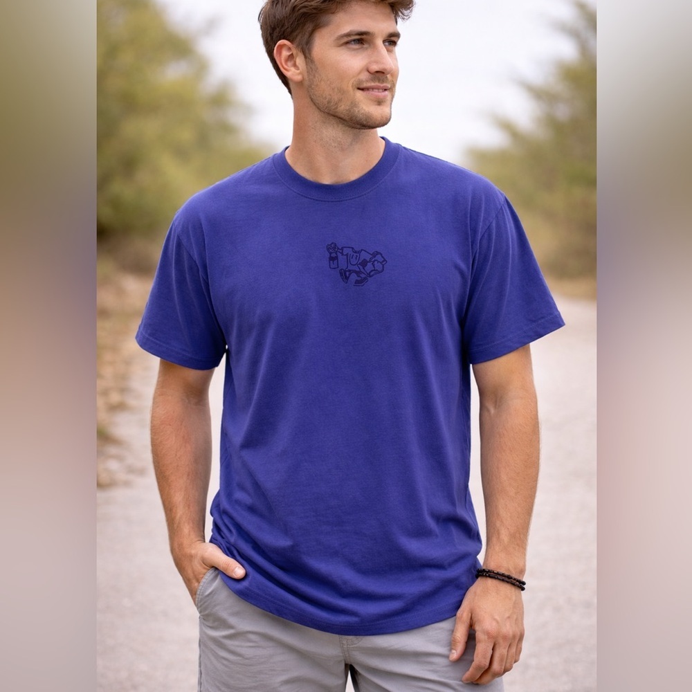 American Apparel Blue Short Sleeve Tee men’s size  L